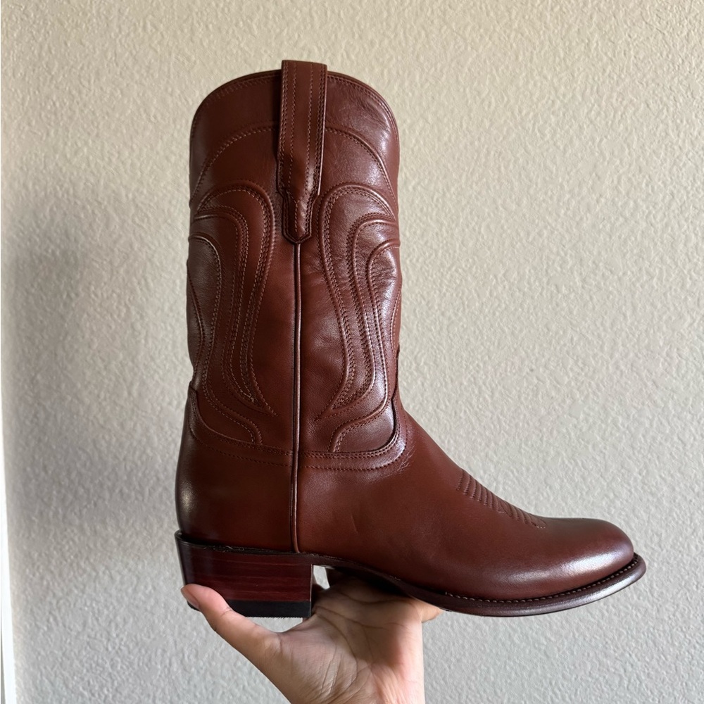 Tecovas bourbon calf skin Cowboy Boots